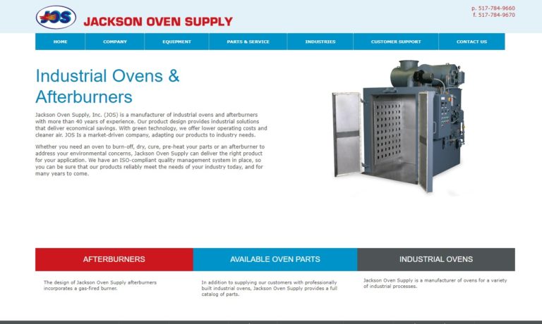 Jackson Oven Supply, Inc.